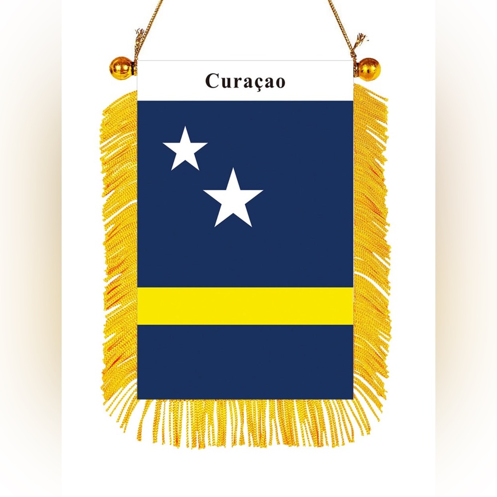 Curaçao rearview mirror flag